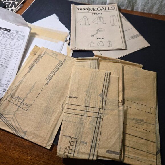 McCall's 7836 sewing pattern Kids fleece jacket pants vest Top Hat CUT to Size 4 - Picture 7 of 7